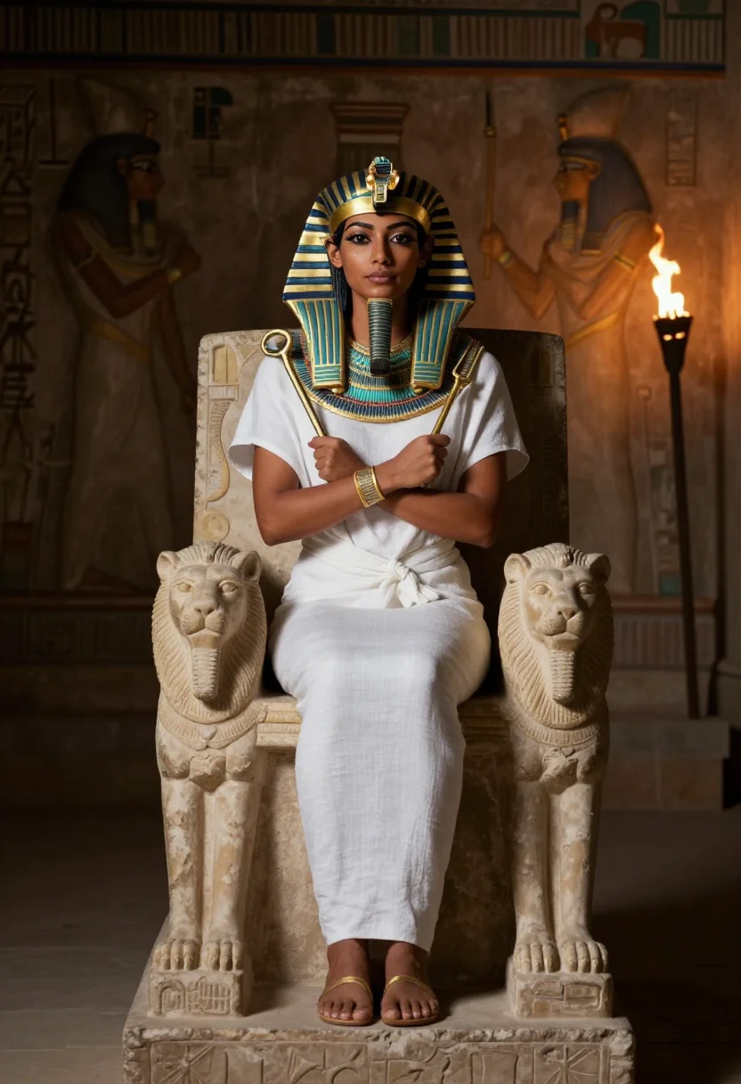 AI hatshepsut sample — portrait of a woman, full-length portrait of an Egyptian wom