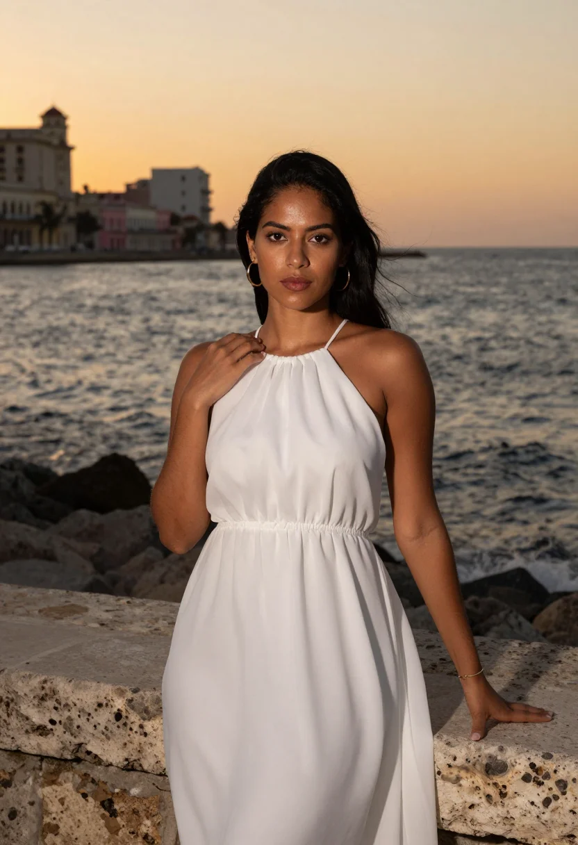 AI havana sample — portrait of a woman, half-length portrait of a Cuban woman w