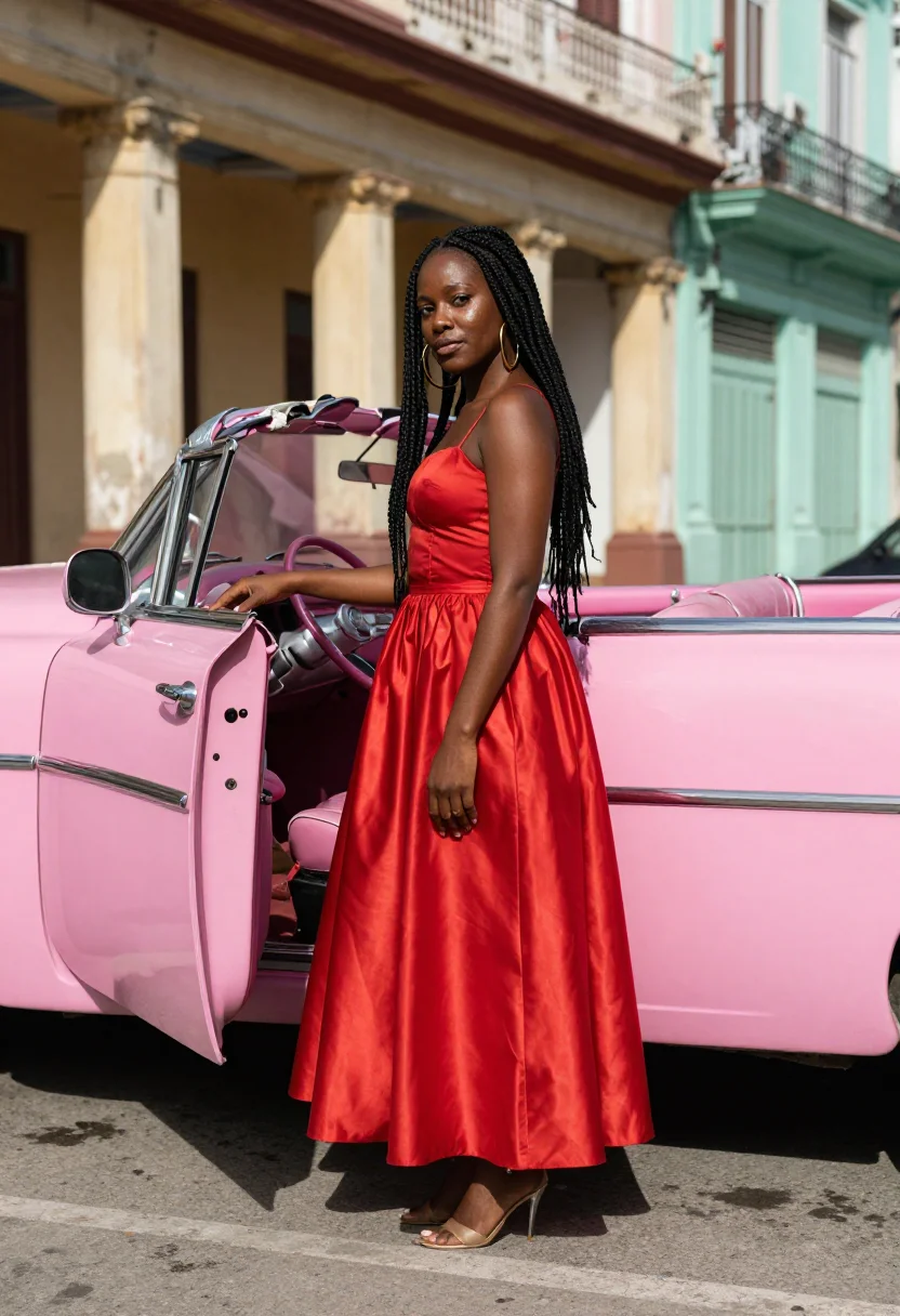 AI havana sample — portrait of a woman, full-length portrait of an Afro-Caribbe