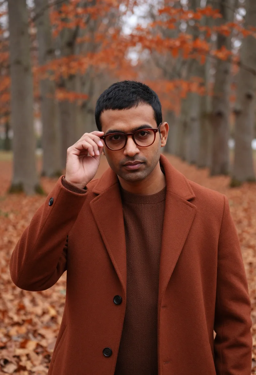 AI heidelberg philosophenweg russet sample — portrait of a man, framed chest-up from the ribs, the body c