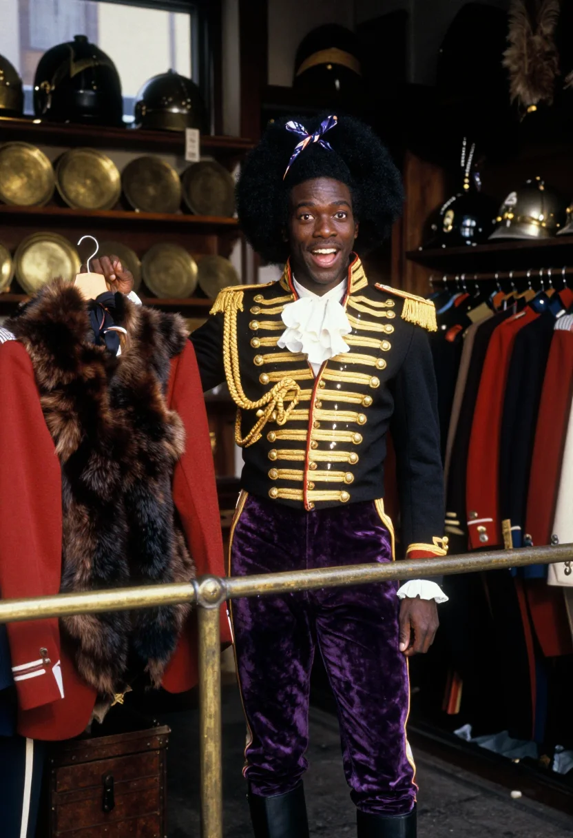AI hendrix sample — portrait of a man, half-length portrait of a Black man of Af