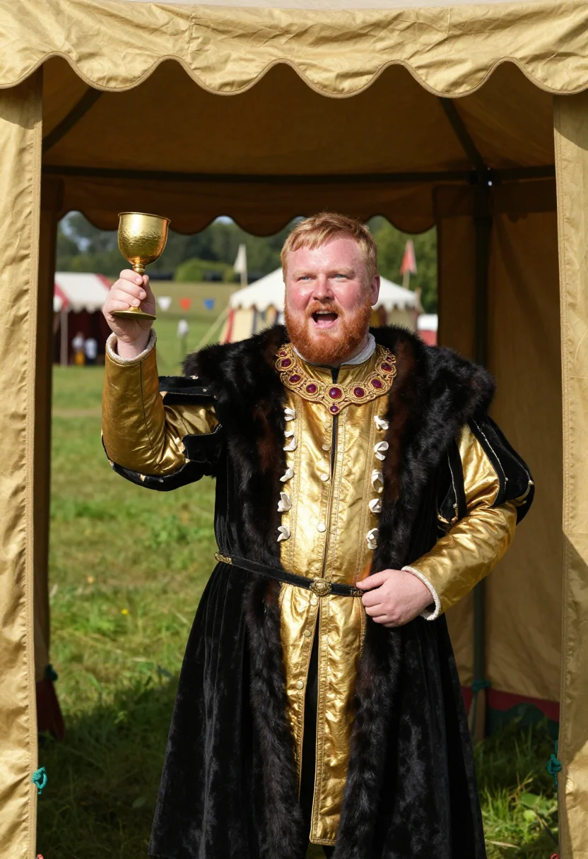 AI henry viii sample — portrait of a man, three-quarter-length portrait of an Engli