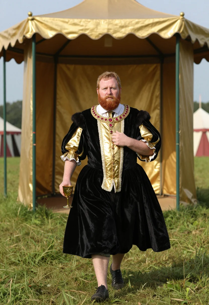 AI henry viii sample — portrait of a man, low three-quarter-length portrait of an E
