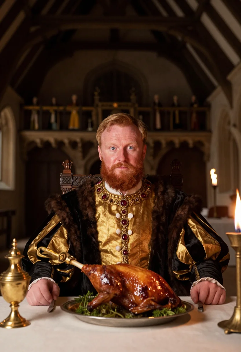 AI henry viii sample — portrait of a man, half-length portrait of an English man in
