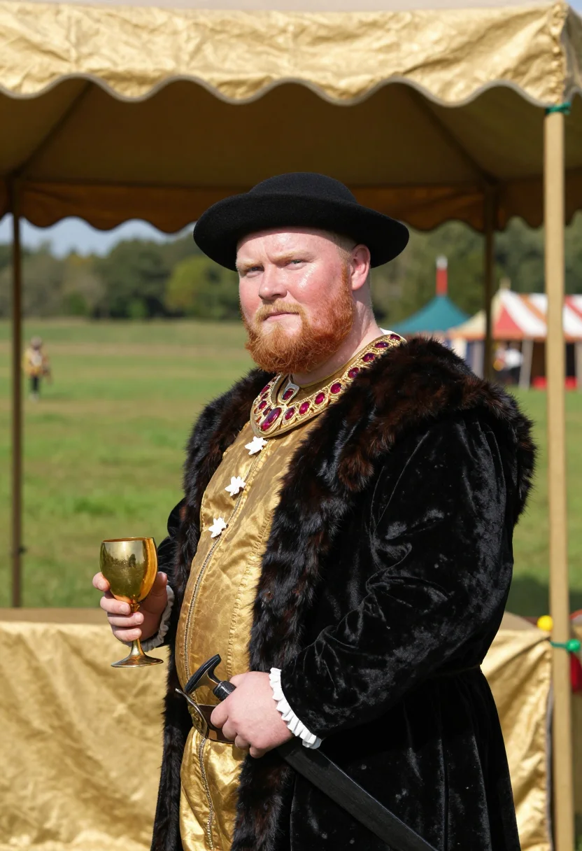 AI henry viii sample — portrait of a man, chest-up portrait of an English man in hi