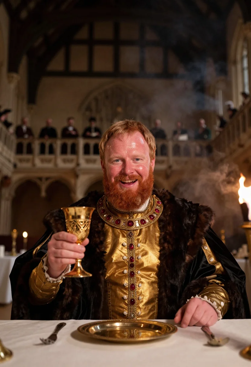 AI henry viii sample — portrait of a man, chest-up portrait of an English man in hi