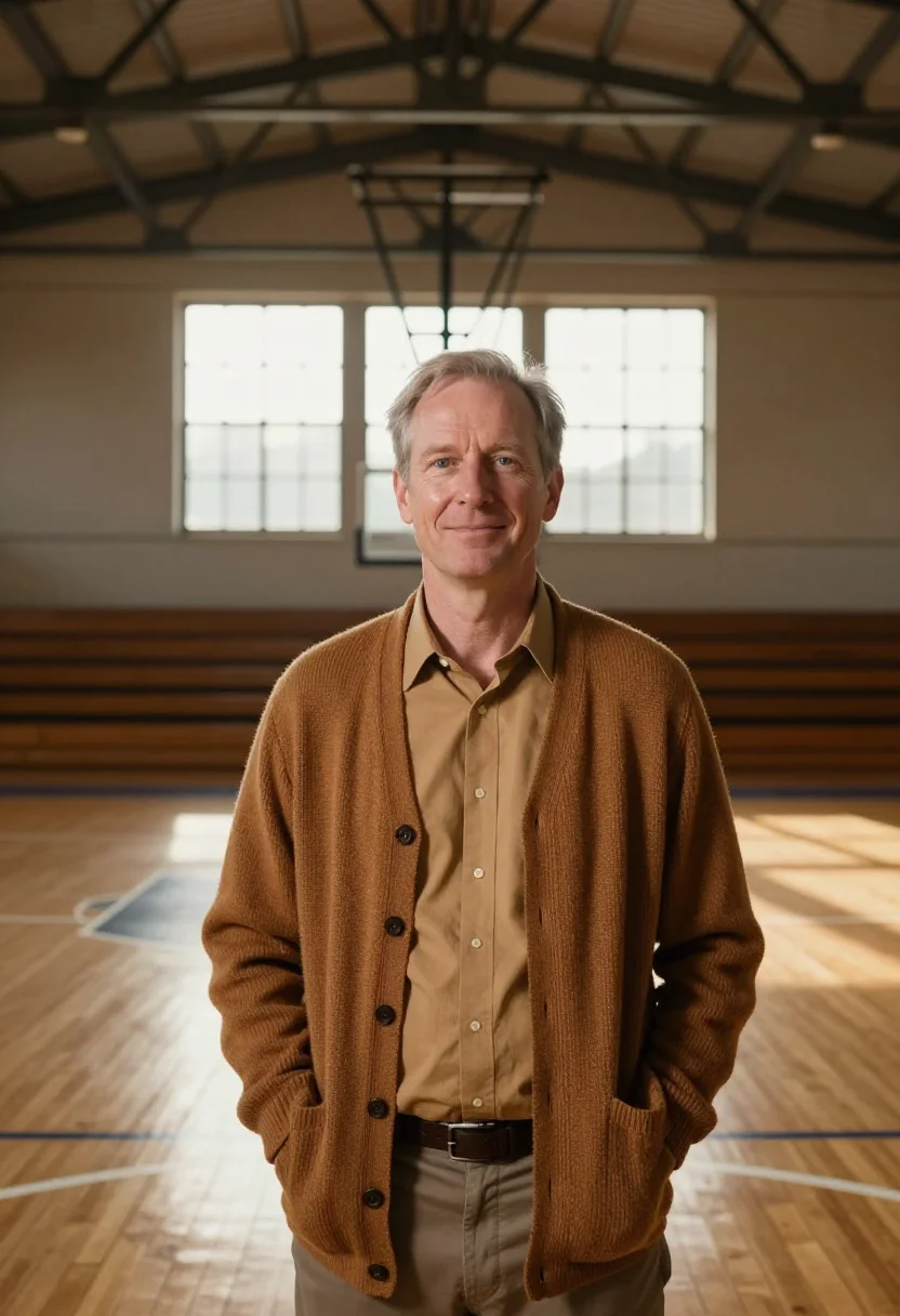 AI hinkle fieldhouse basketball coach maple sample — portrait of a man, an Irish-American man in his fifties with