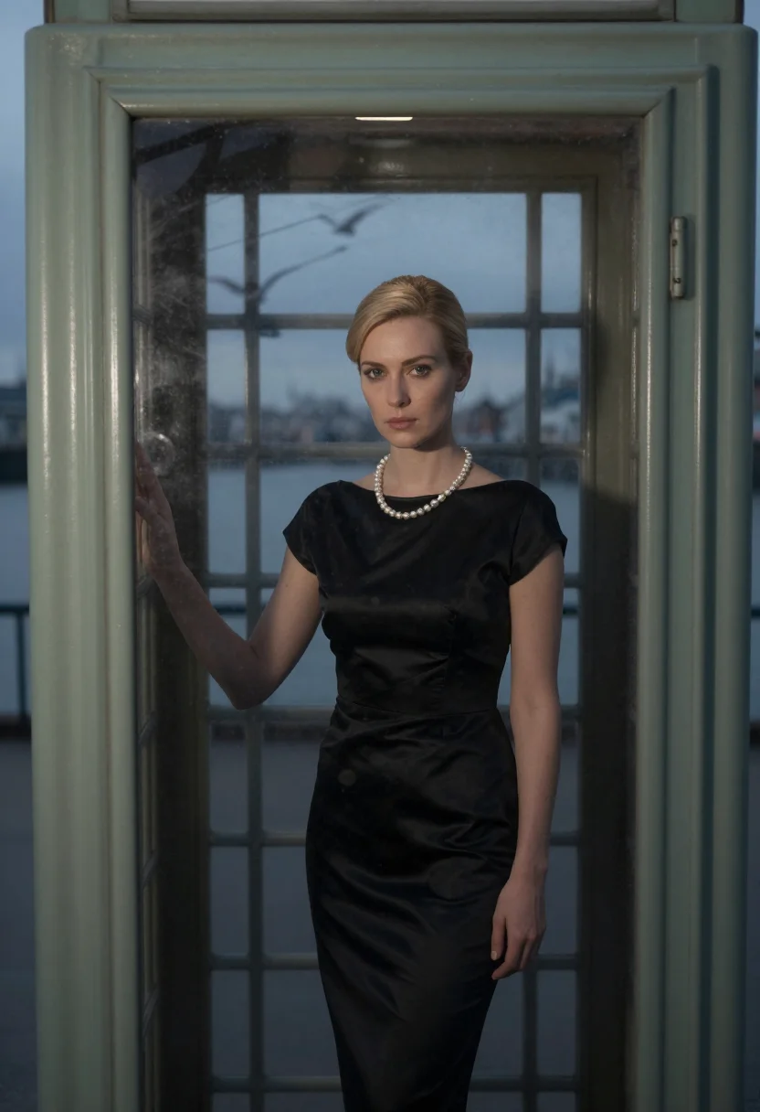 AI hitchcock blonde sample — portrait of a woman, three-quarter-length portrait of a woma