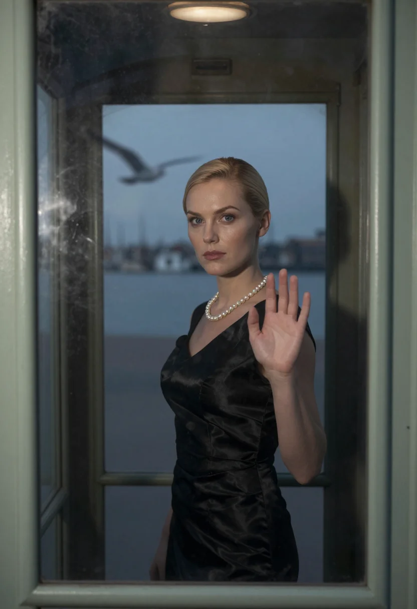 AI hitchcock blonde sample — portrait of a woman, close half-length portrait of a woman o