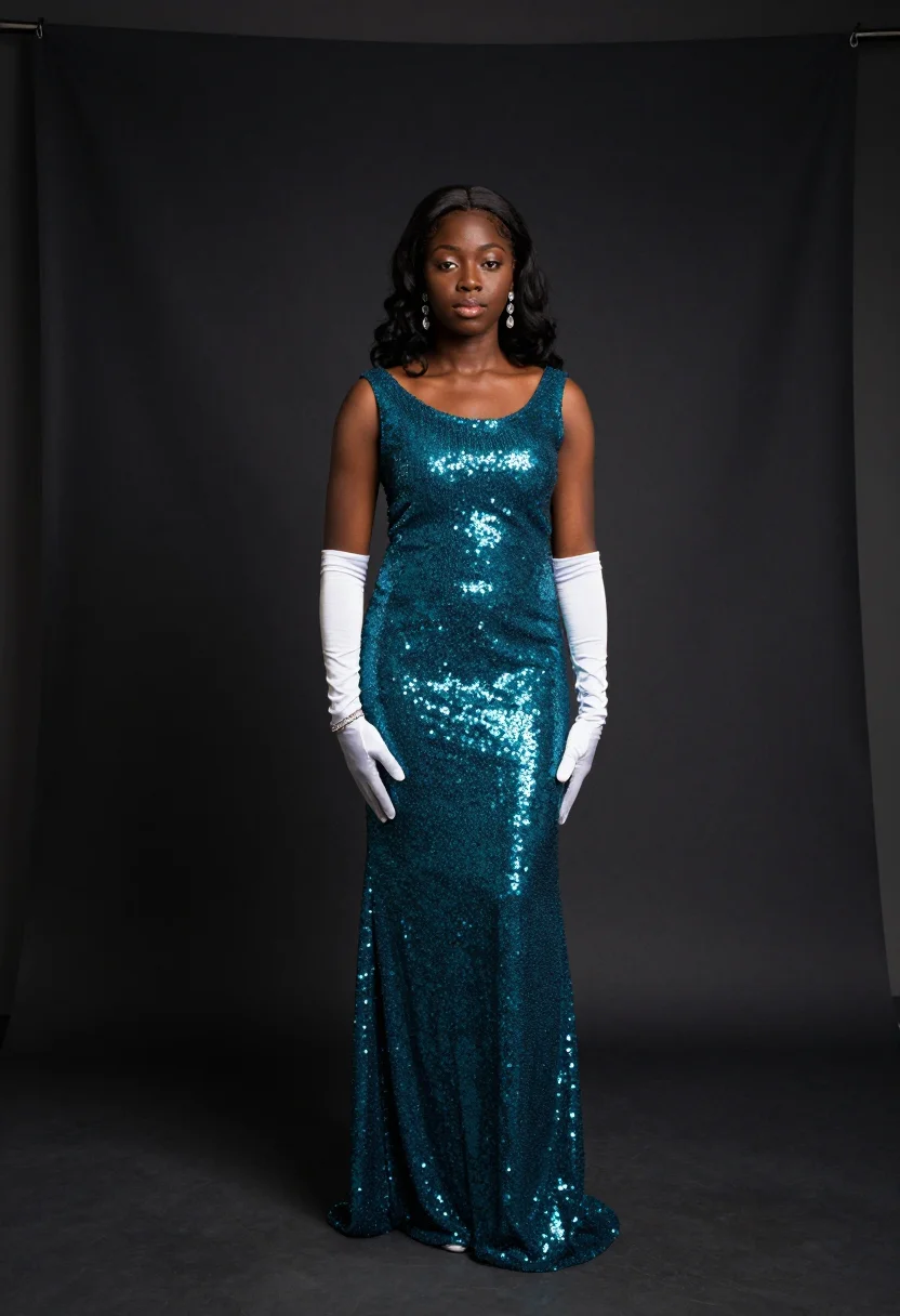 AI hitsville sample — portrait of a woman, three-quarter-length portrait of a Blac