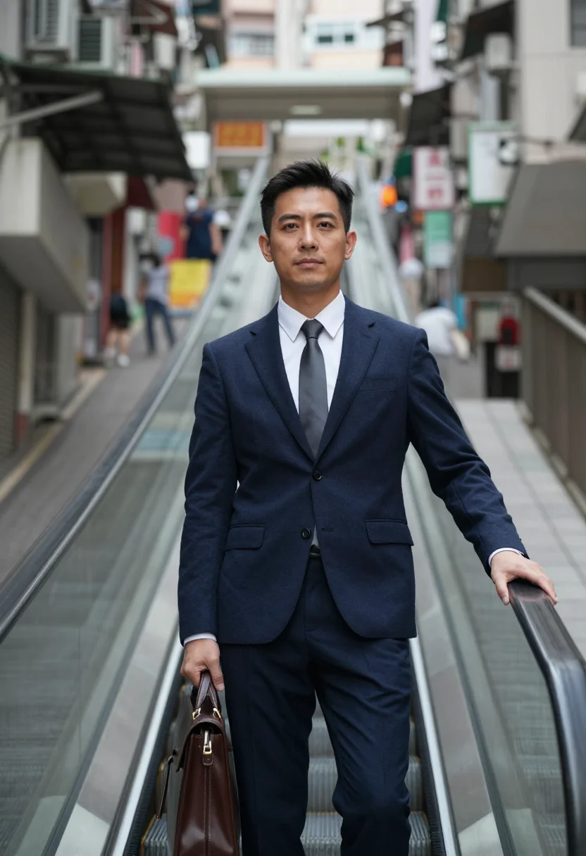 Example portrait from the AI Hong Kong Central — Free Preview, Train Once