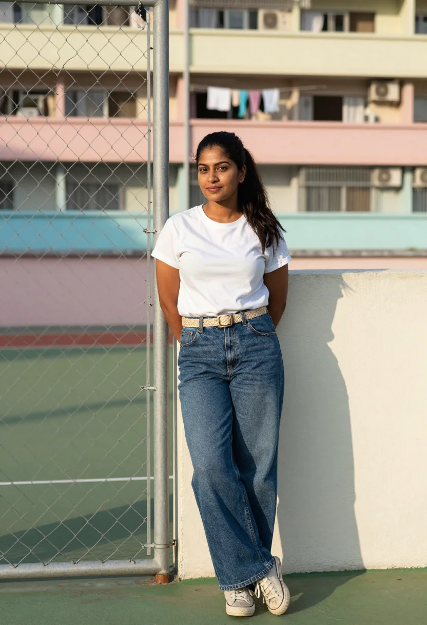 AI hong kong sample — portrait of a woman, half-length portrait of a South-Asian w