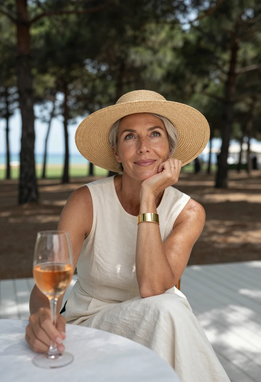 AI hotel du cap sample — portrait of a woman, tight bust portrait of a Western-Europe