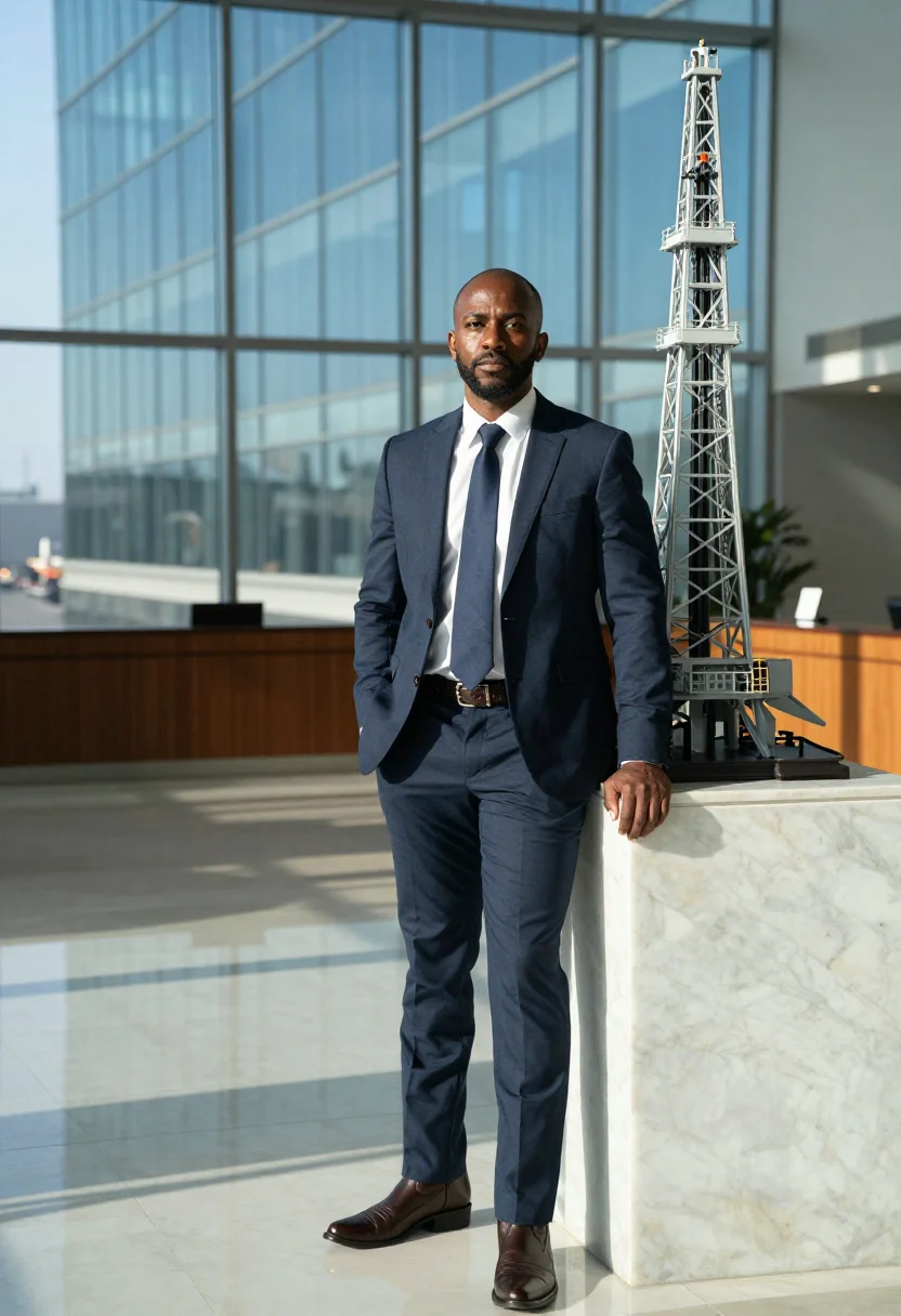 AI houston energy corridor sample — portrait of a man, full-length portrait of an African-Americ