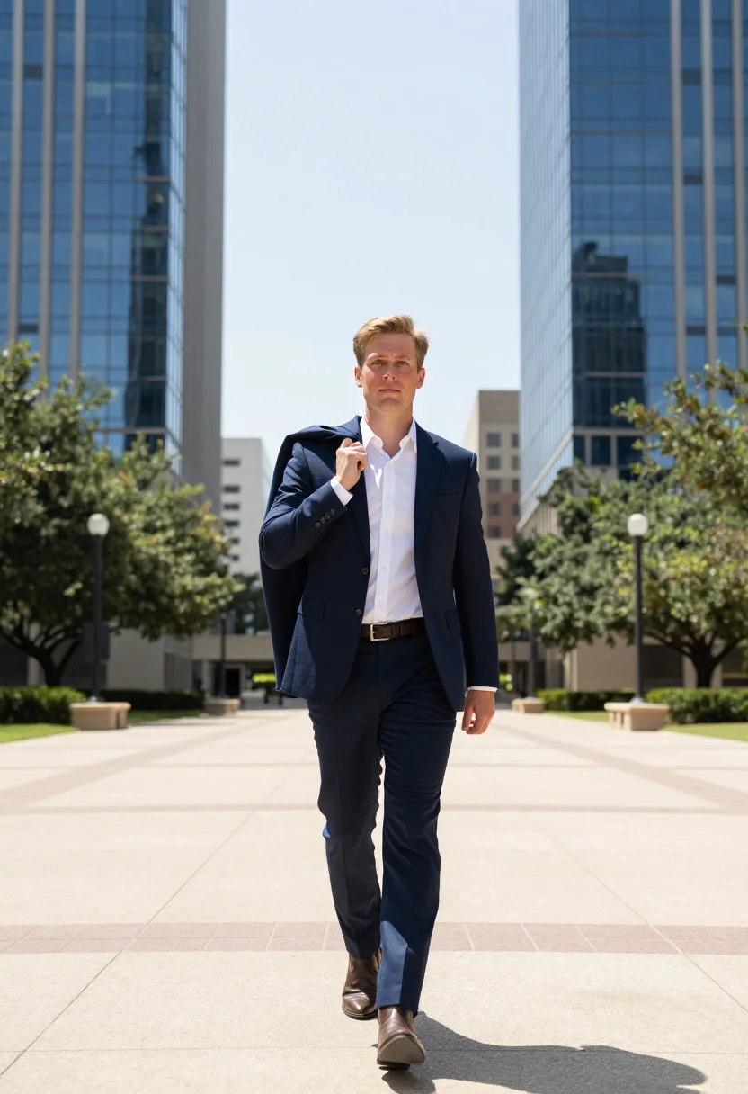 AI houston energy corridor sample — portrait of a man, full-length portrait of a Western-Europea