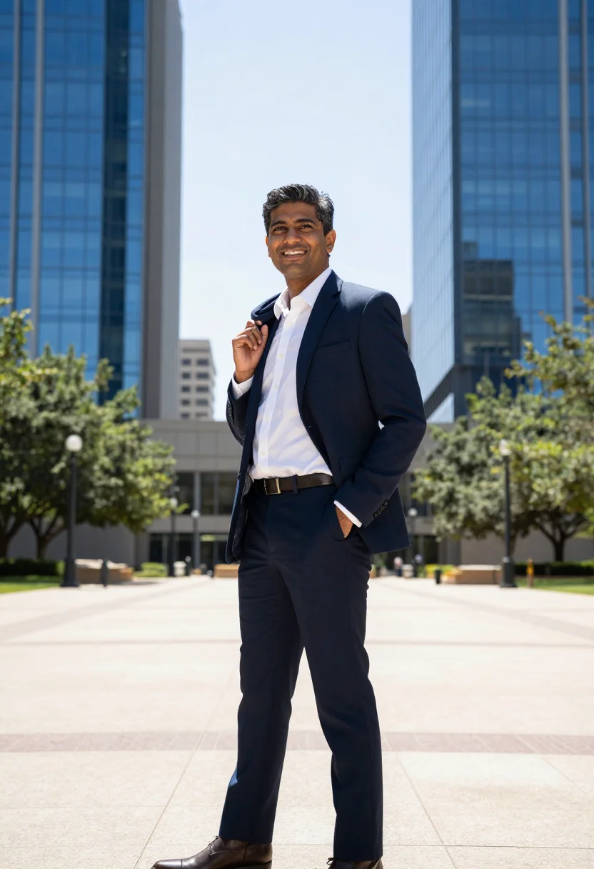 AI houston energy corridor sample — portrait of a man, three-quarter-length portrait of a South-