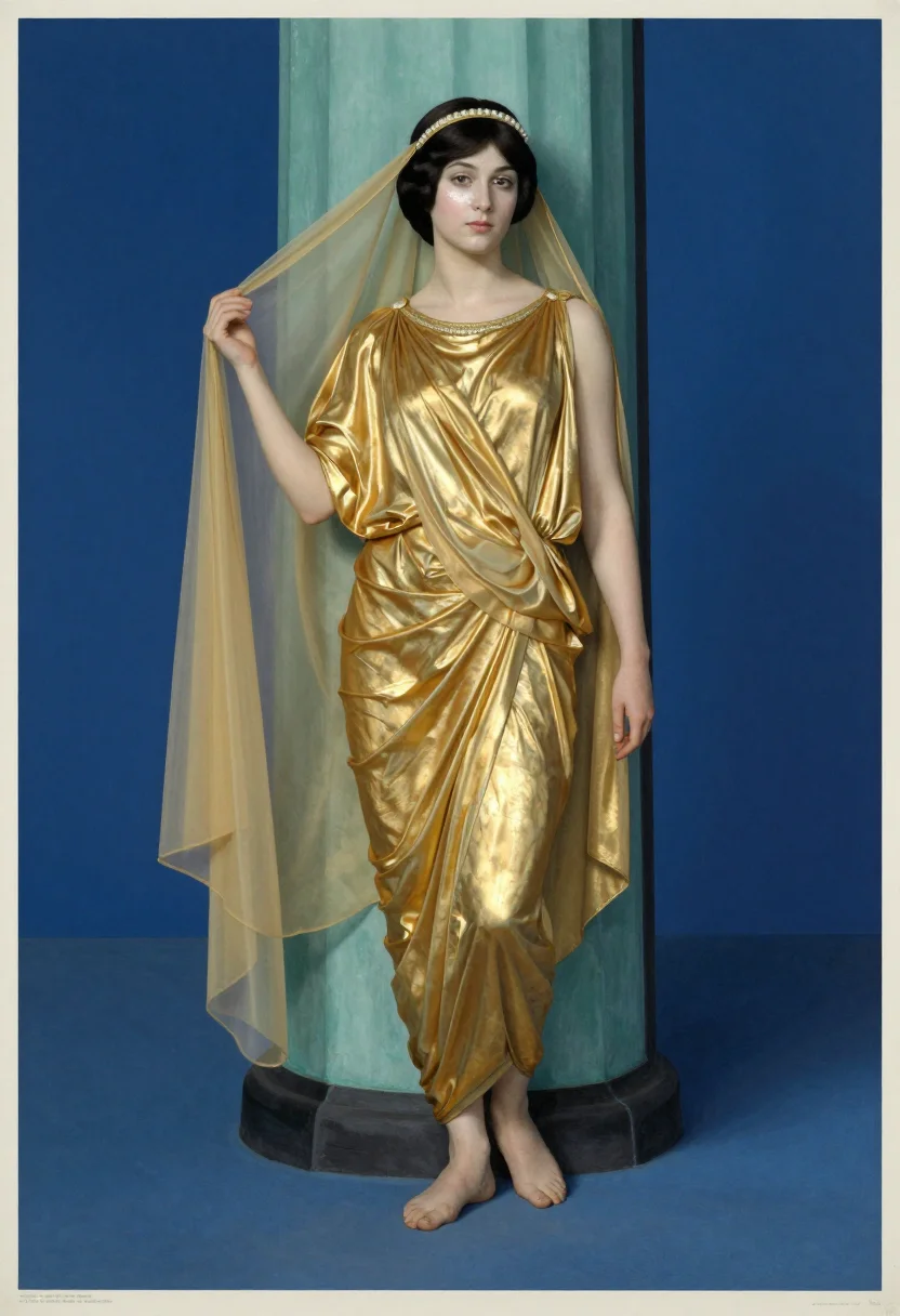 AI ida rubinstein sample — portrait of a woman, full-length portrait of a Western-Europ