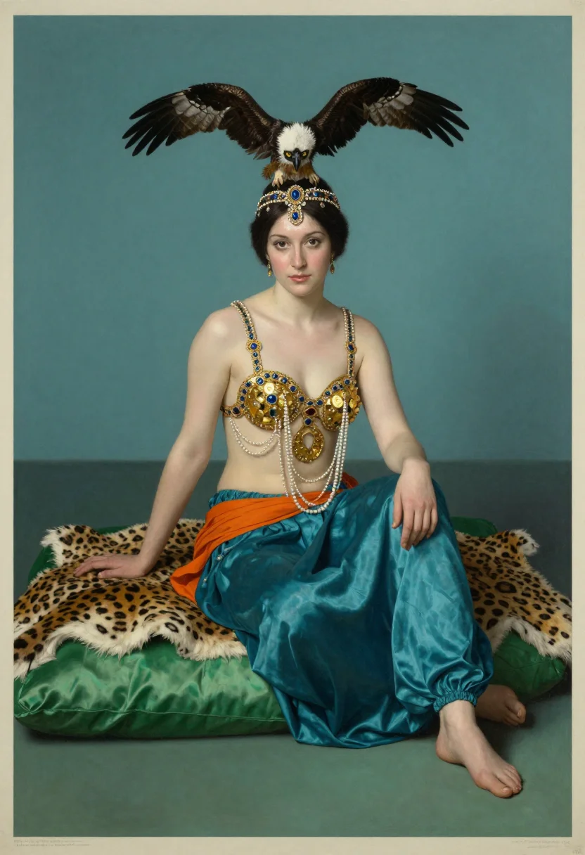 AI ida rubinstein sample — portrait of a woman, full-length portrait of a Western-Europ