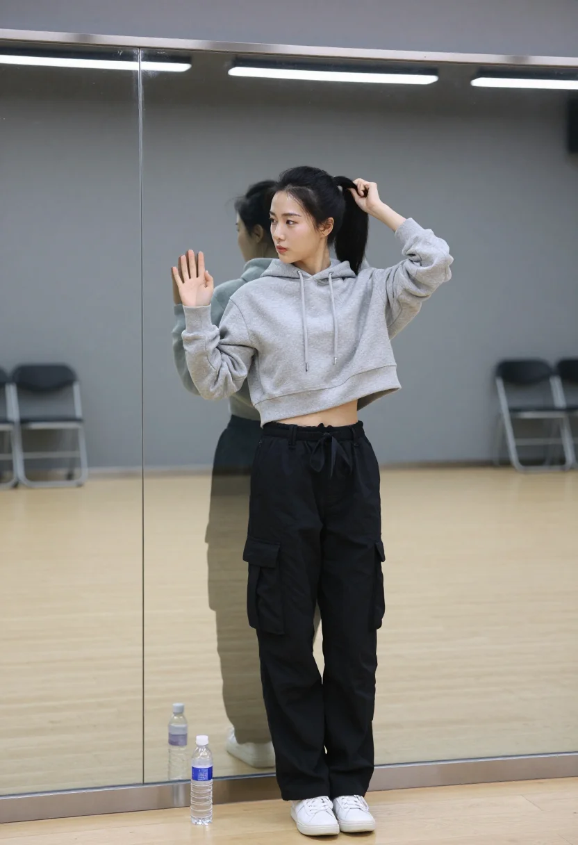 AI idol trainee sample — portrait of a woman, half-length portrait of a Korean woman