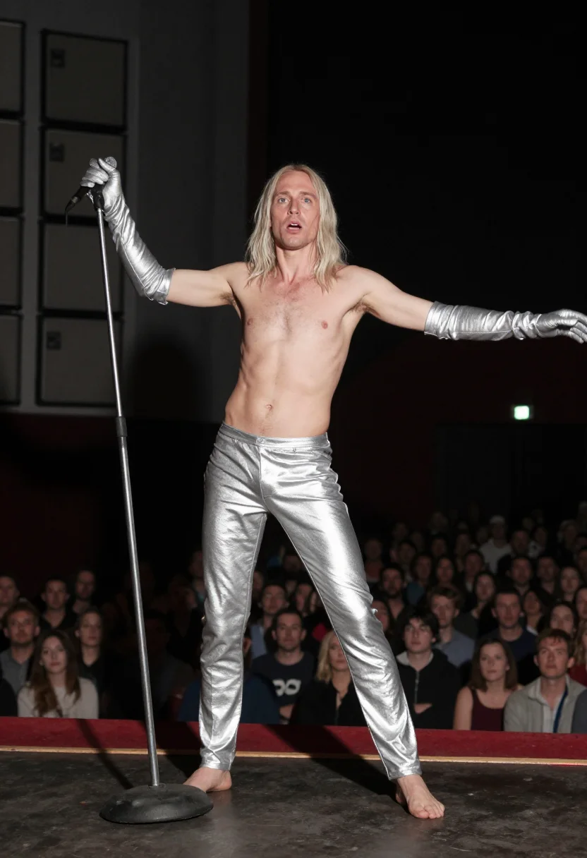 AI iggy pop sample — portrait of a man, three-quarter-length portrait of a Wester