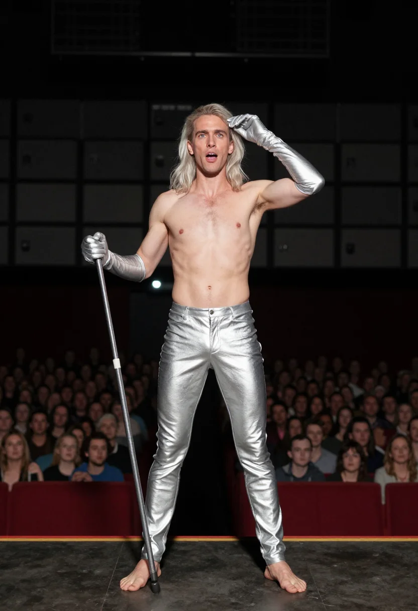AI iggy pop sample — portrait of a man, close half-length portrait of a Western-E