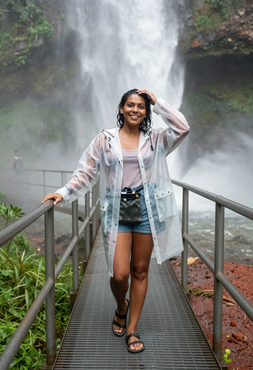 AI iguazu sample — portrait of a woman, full-length portrait of a Brazilian wom