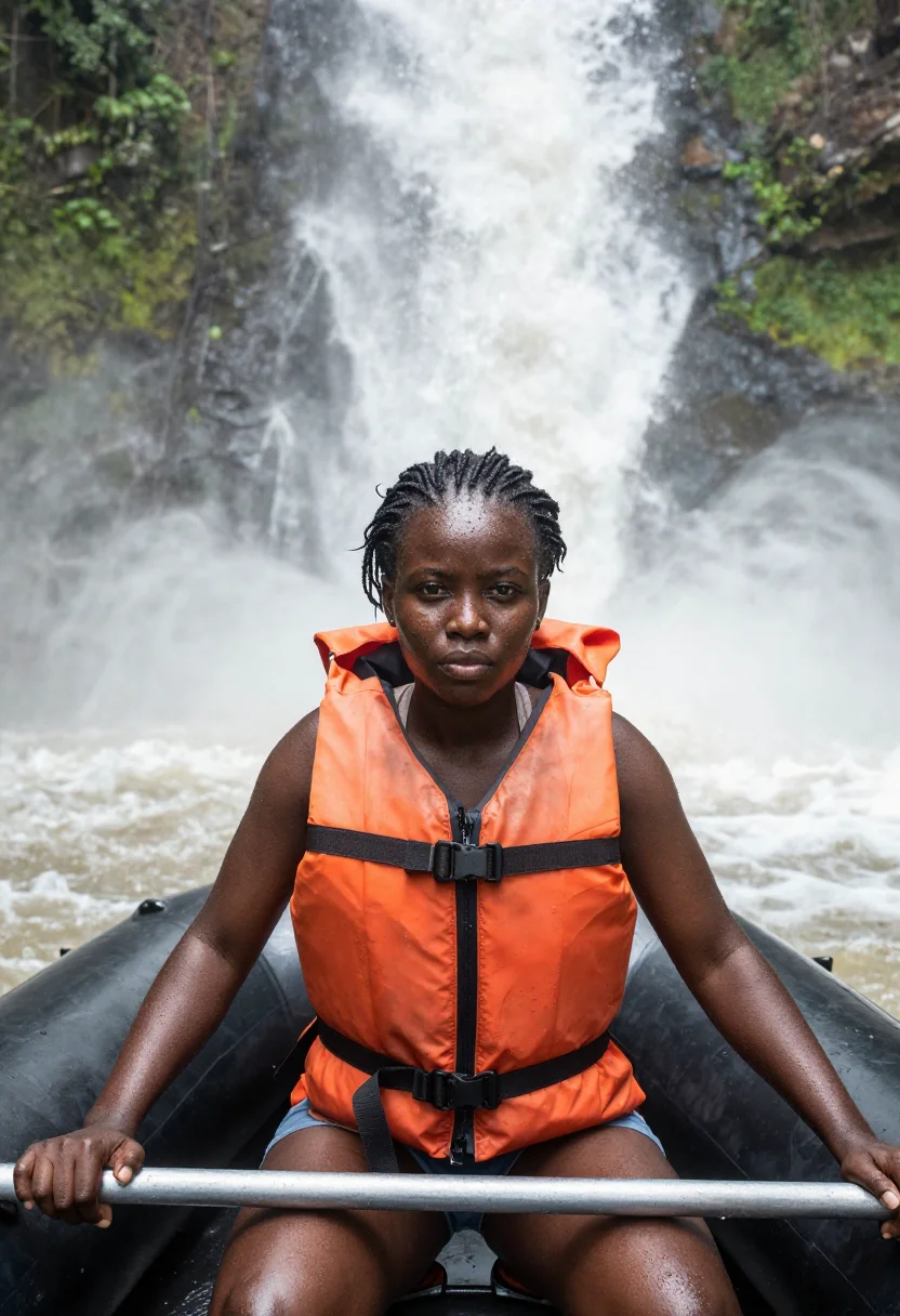 AI iguazu sample — portrait of a woman, chest-up portrait of a Nigerian woman i