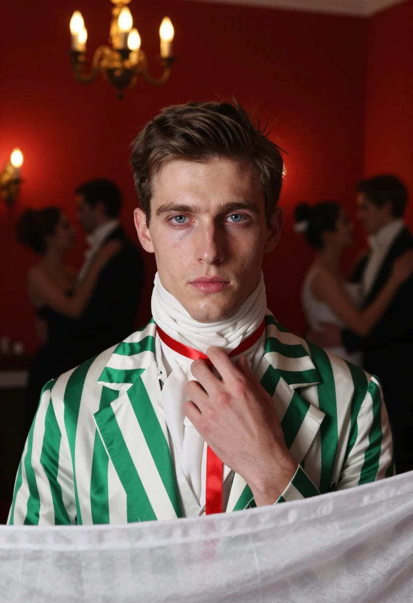 AI incroyable sample — portrait of a man, in his early twenties with fair skin, pal