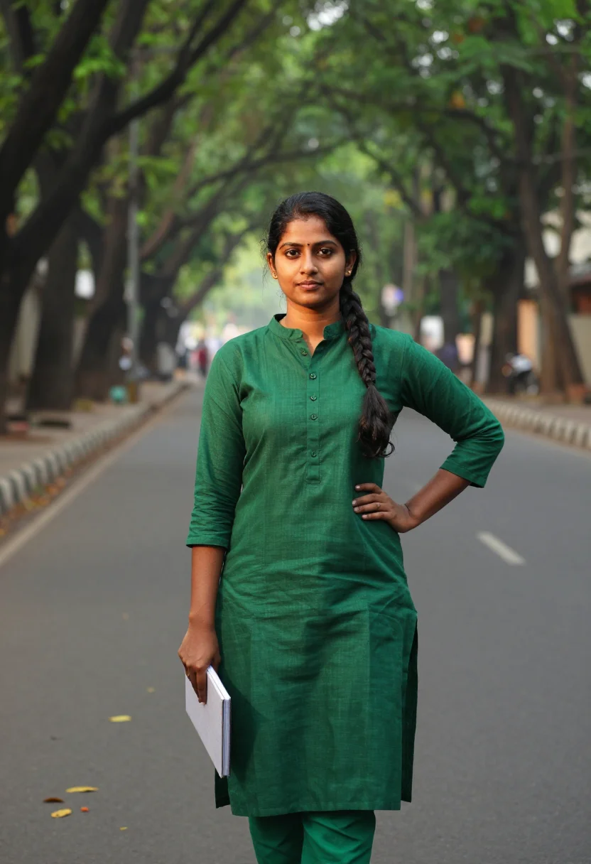 AI indiranagar ml rain tree green sample — portrait of a machine-learning engineer, half-length portrai
