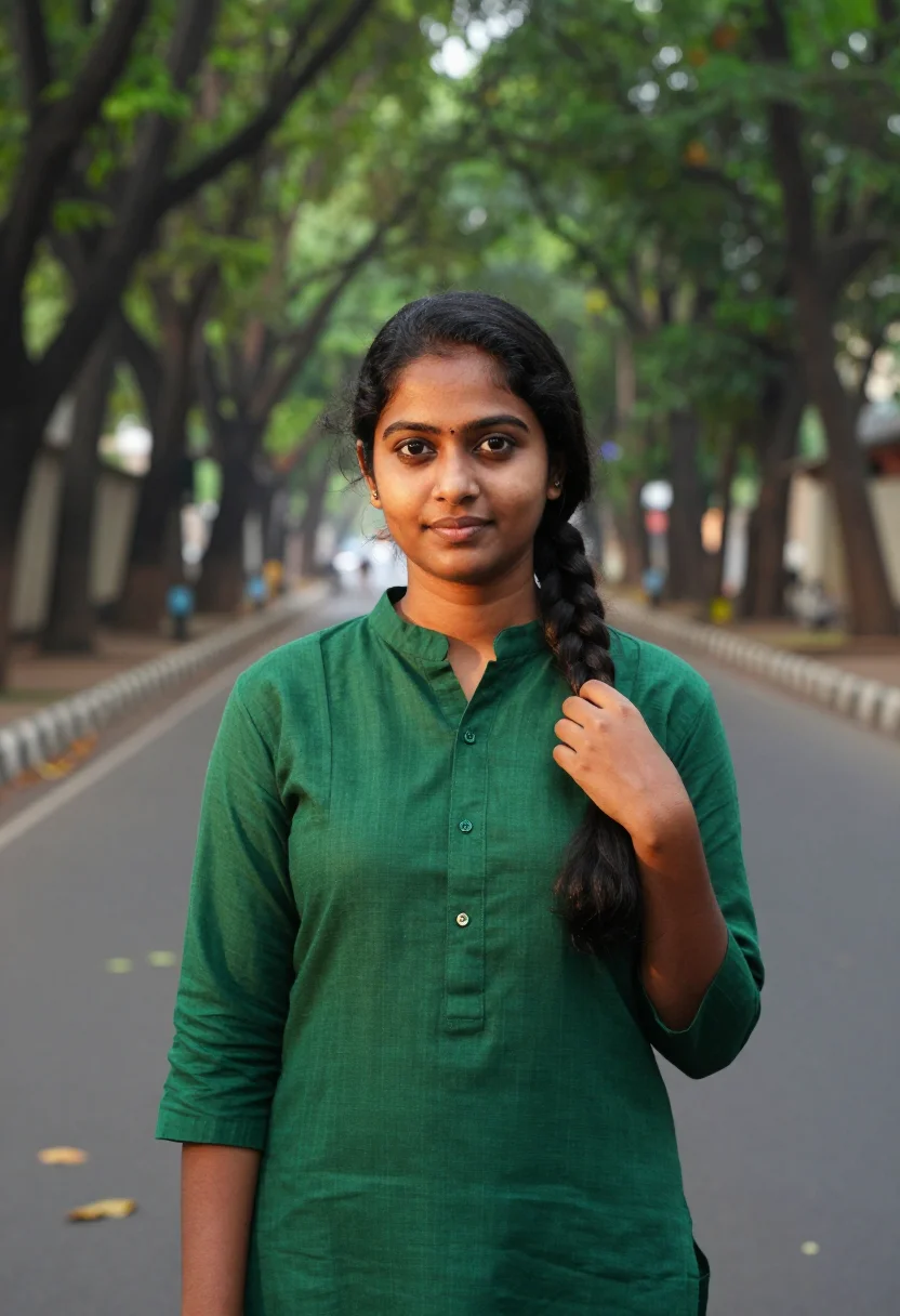 AI indiranagar ml rain tree green sample — portrait of a machine-learning engineer, chest-up portrait o
