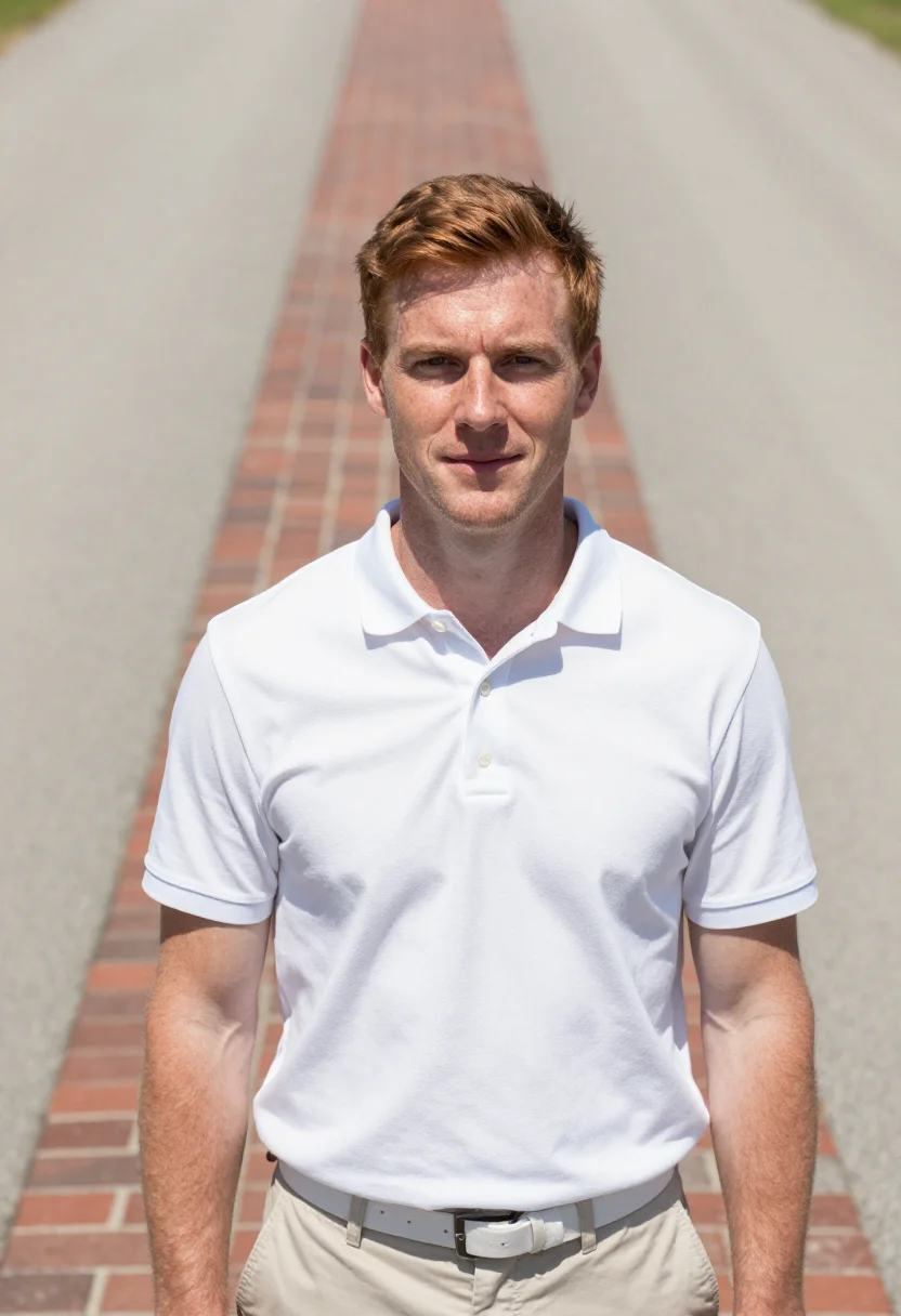 AI indy 500 brickyard memorial day white sample — portrait of a man, an Irish-American man in his mid-forties