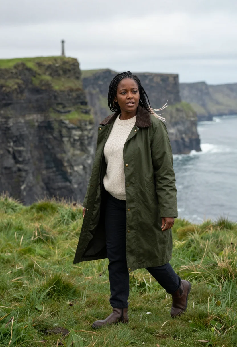 AI ireland sample — portrait of a woman, three-quarter-length portrait of a Blac