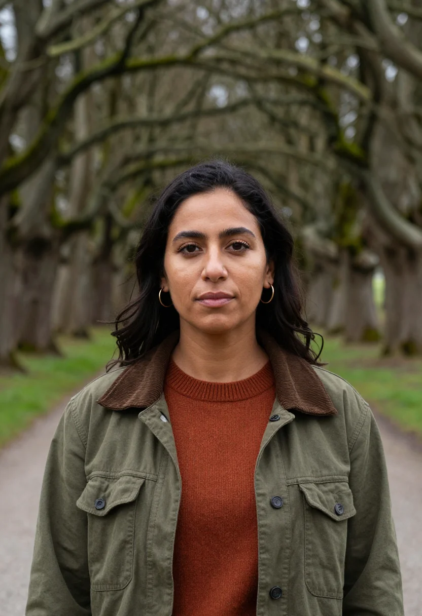 AI ireland sample — portrait of a woman, head-and-shoulders portrait of a Latina