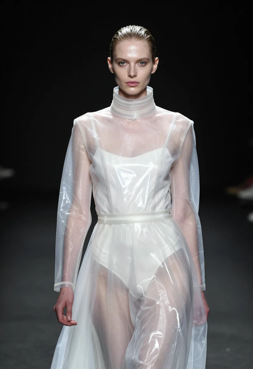 AI iris van herpen sample — portrait of a woman, chest-up portrait of a Northern-Europea