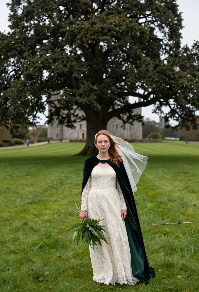 AI irish castle sample — portrait of a woman, full-length portrait of a Western-Europ