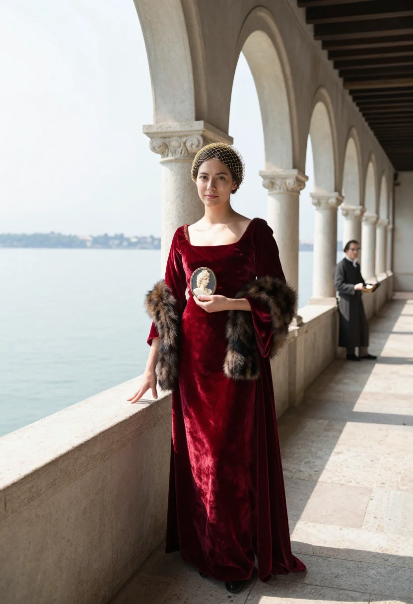AI isabella d este sample — portrait of a woman, full-length portrait of a Northern-Ital