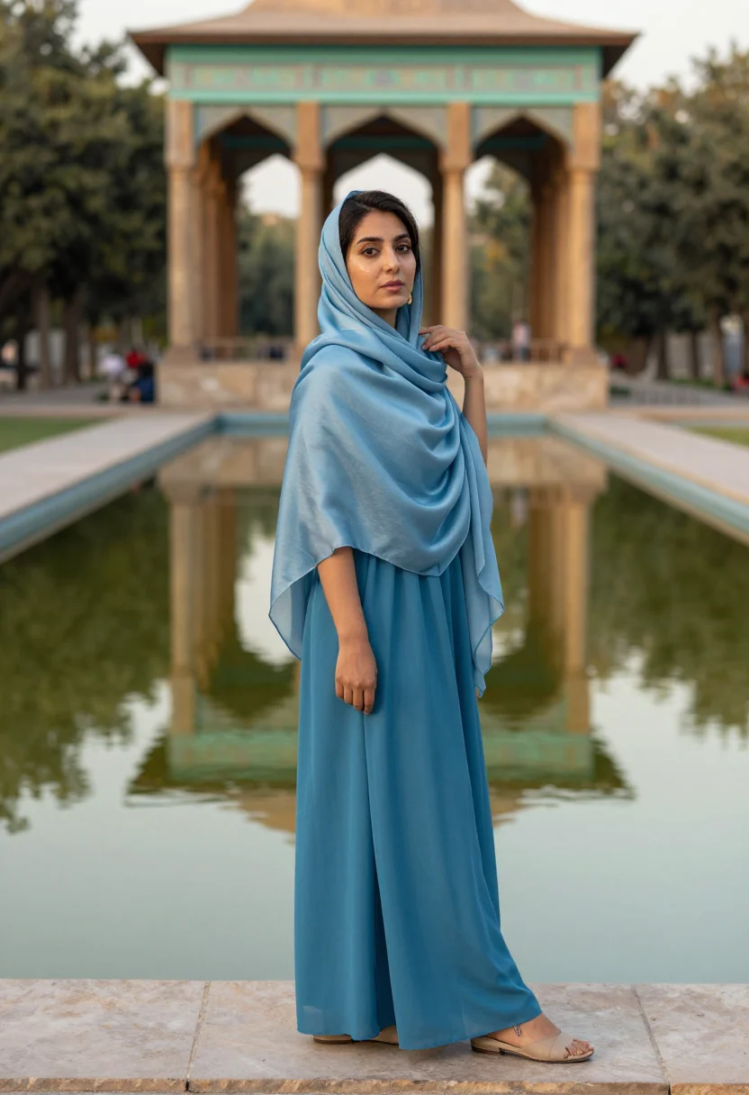 AI isfahan sample — portrait of a woman, full-length portrait of an Iranian woma