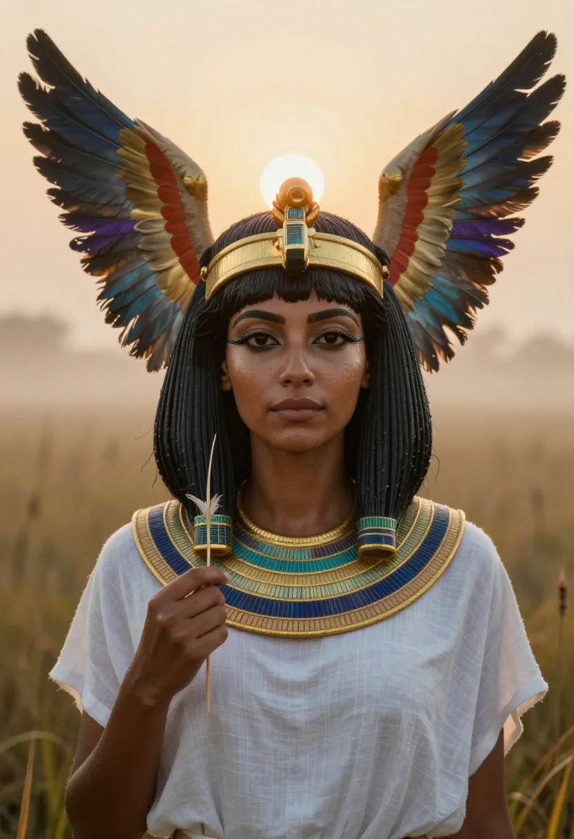 AI isis sample — portrait of a woman, close backlit head-and-shoulders portra