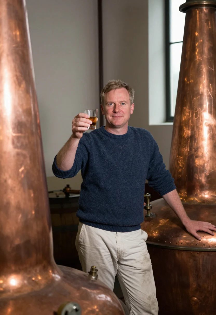 AI islay distiller sample — portrait of a man, half-length portrait of a Scottish man in
