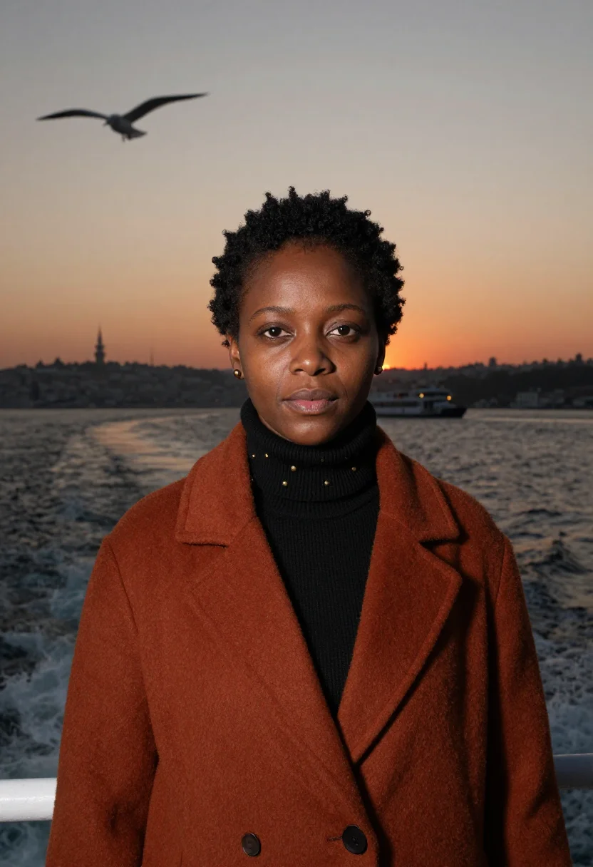 AI istanbul sample — portrait of a woman, head-and-shoulders portrait of a Black