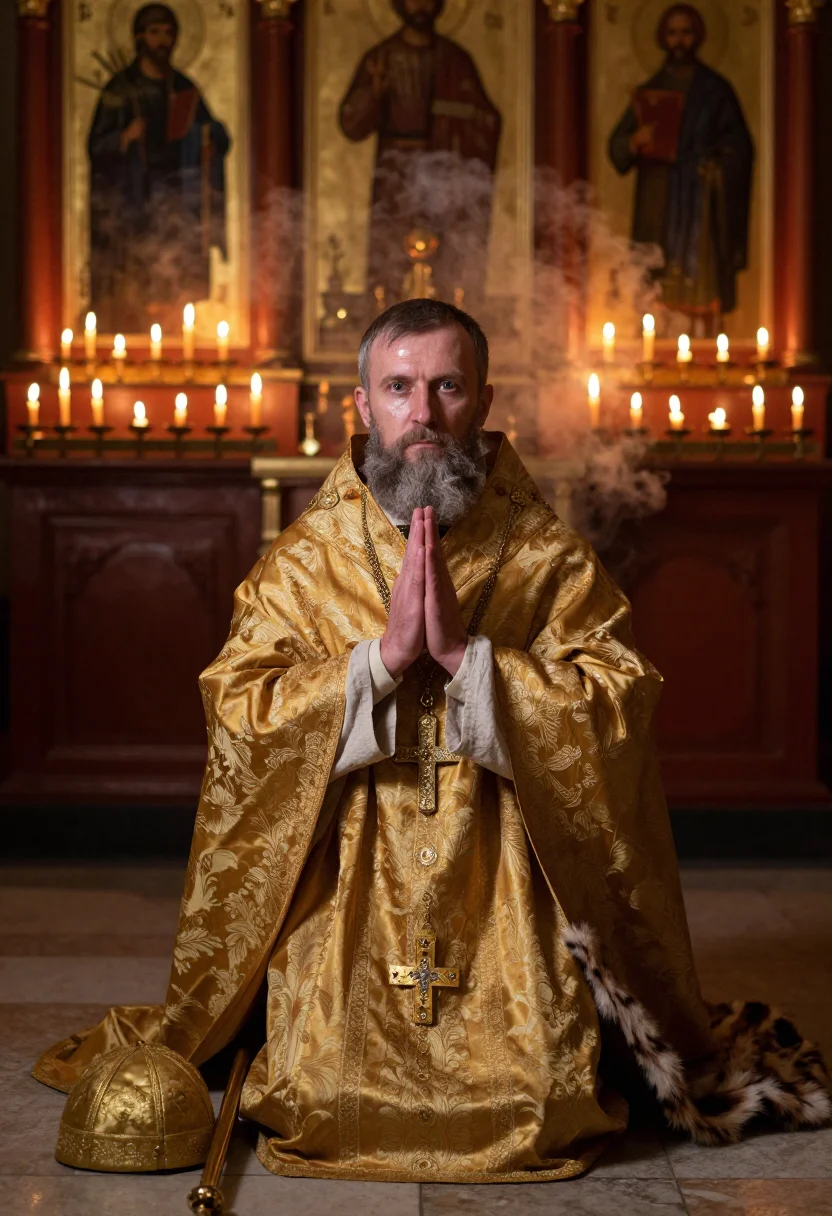 AI ivan the terrible sample — portrait of a man, chest-up portrait of an Eastern-European