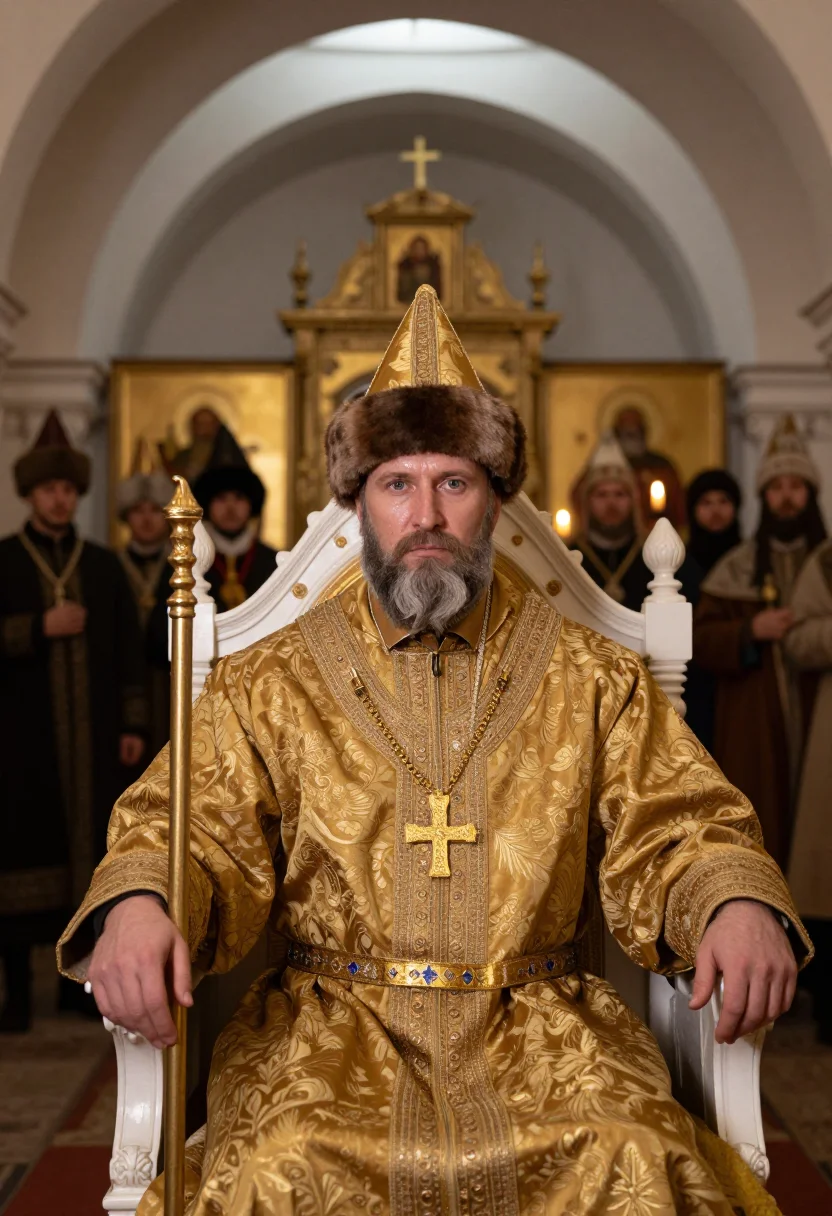 AI ivan the terrible sample — portrait of a man, chest-up portrait of an Eastern-European