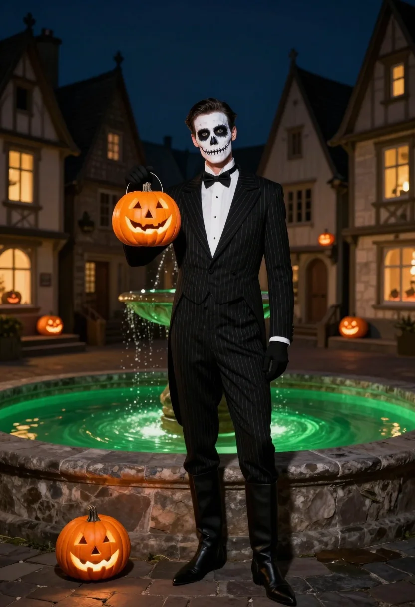 AI jack skellington sample — portrait of a man, half-length portrait of a Western-Europea