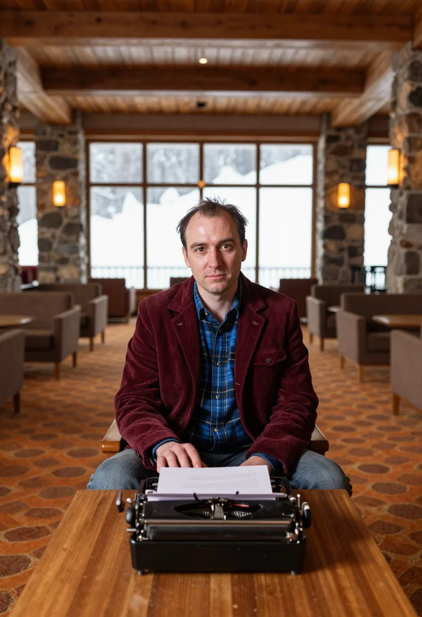 AI jack torrance sample — portrait of a man, half-length portrait of a man of Western-