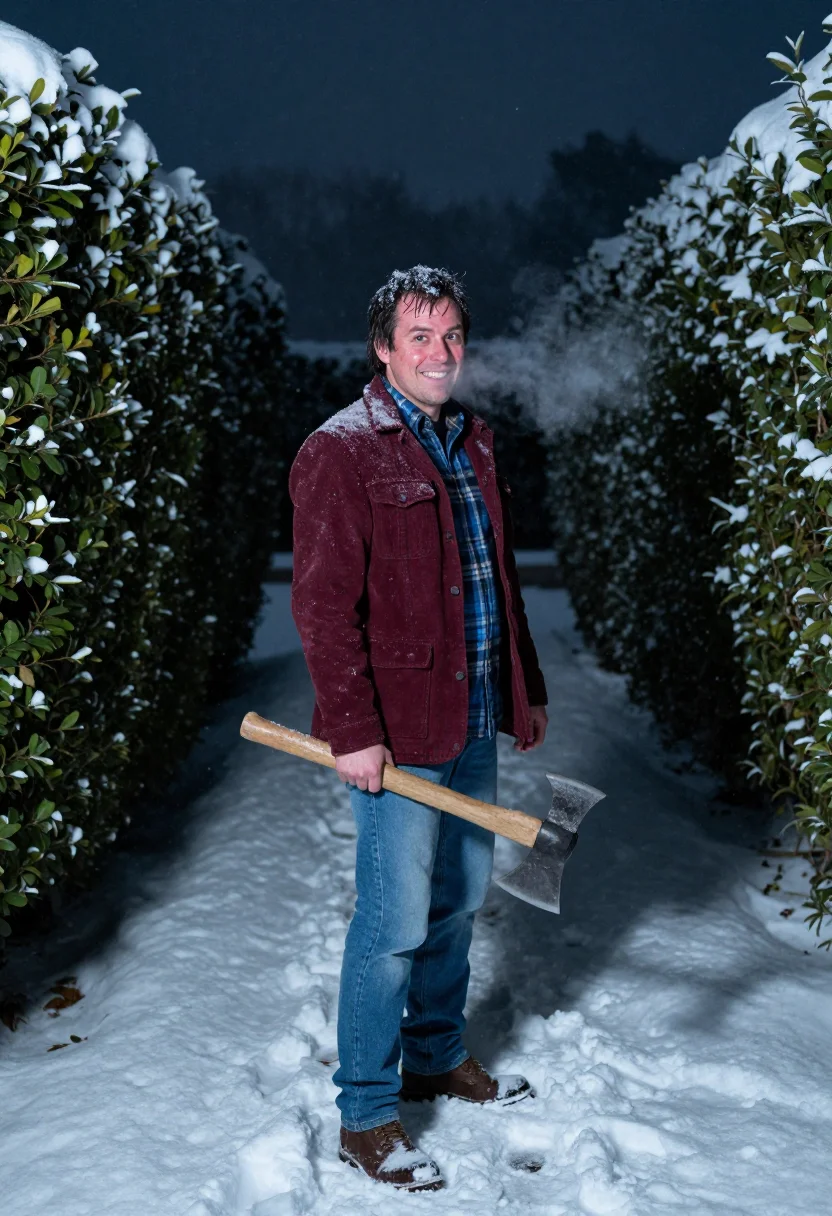 AI jack torrance sample — portrait of a man, three-quarter-length portrait of a man of