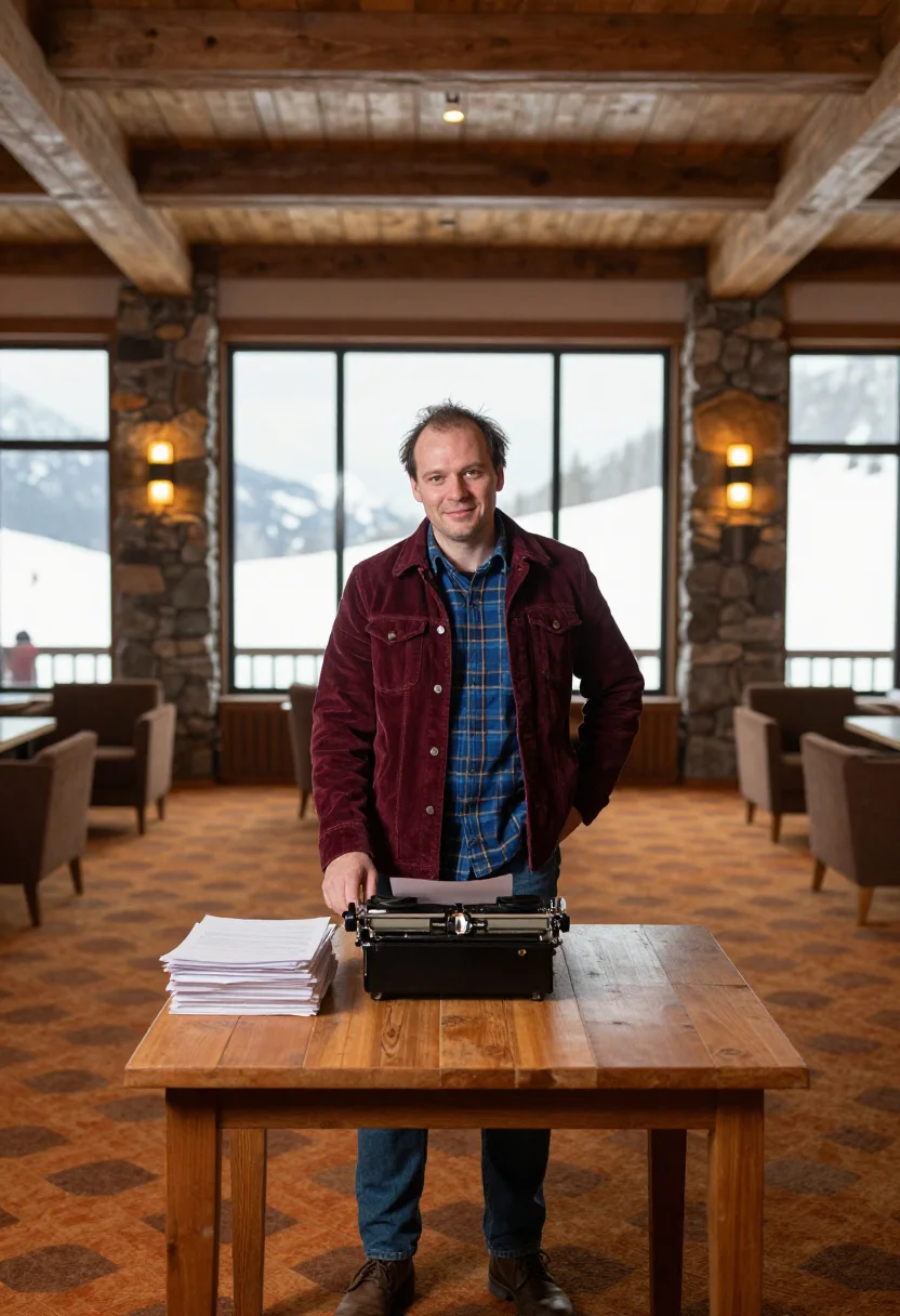 AI jack torrance sample — portrait of a man, three-quarter-length portrait of a man of
