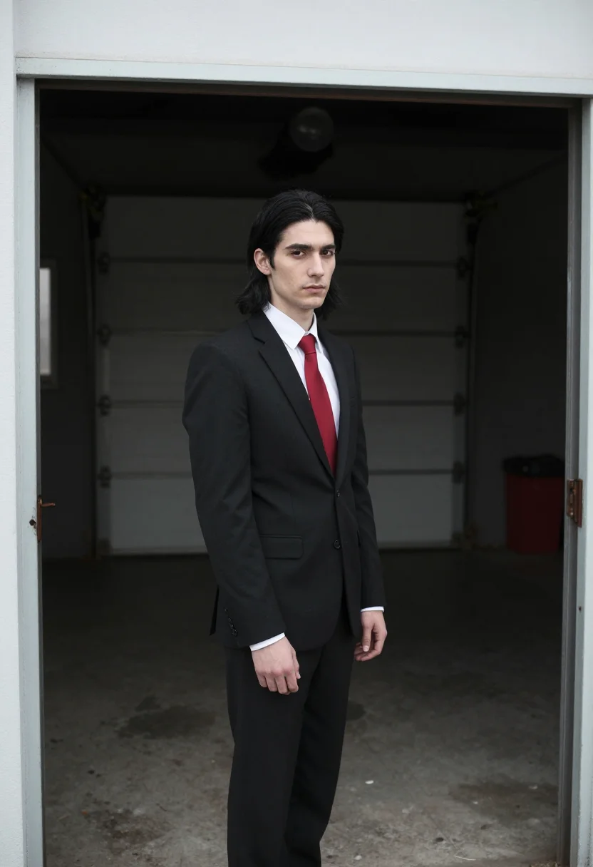 AI jack white stripes sample — portrait of a man, three-quarter-length portrait of a man of