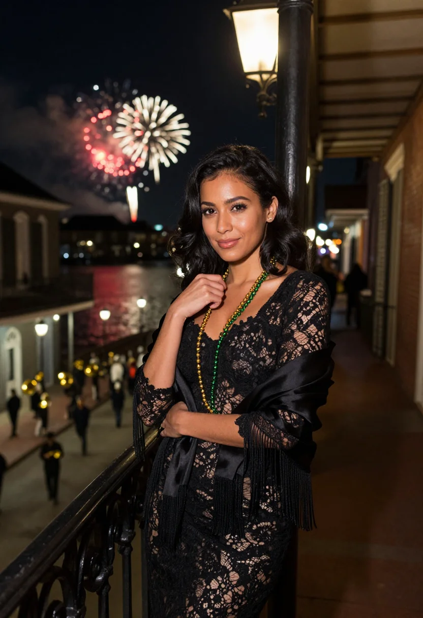 AI jackson square nye sample — portrait of a woman, in her early thirties with golden-brown