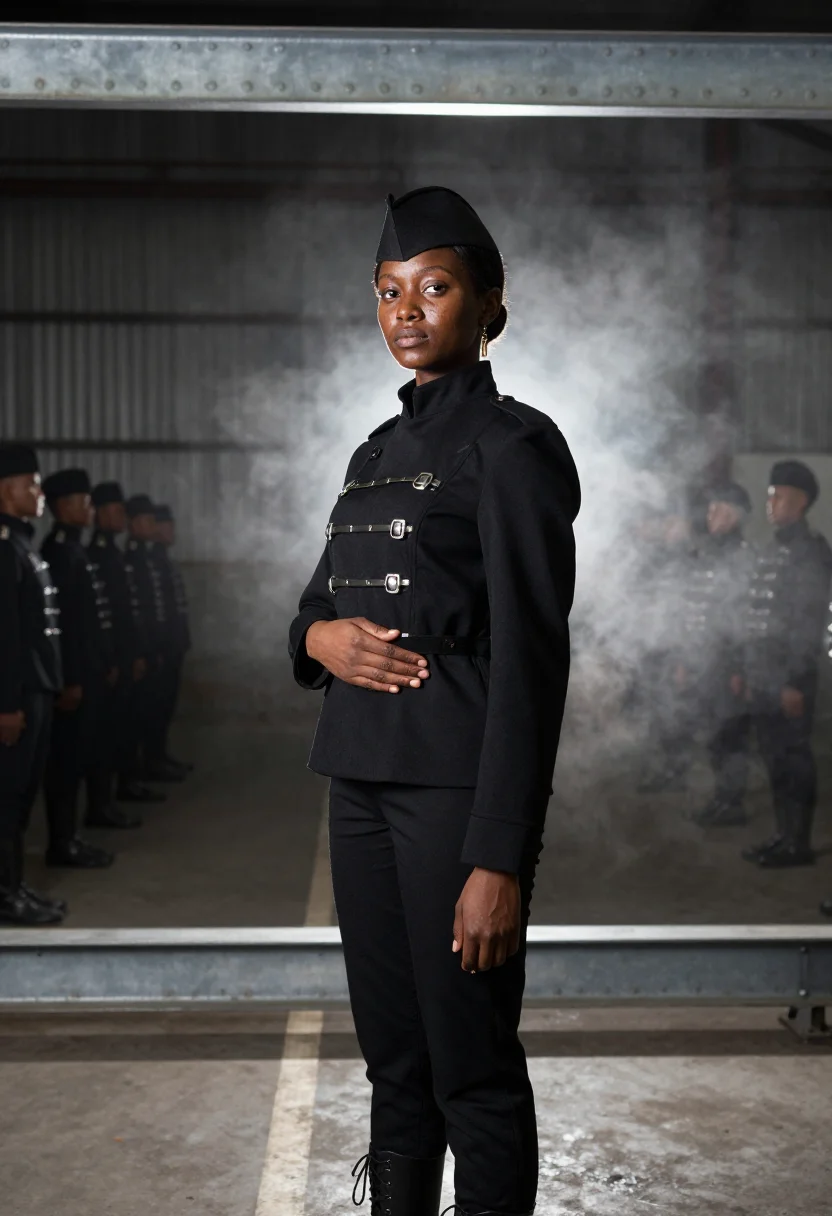 AI janet jackson rhythm nation sample — portrait of a woman, three-quarter-length portrait of a woma