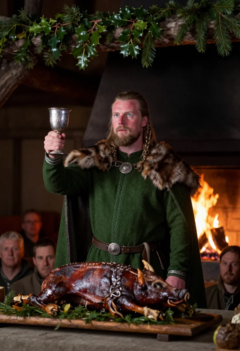 AI jarl sample — portrait of a man, three-quarter-length portrait of a Norse